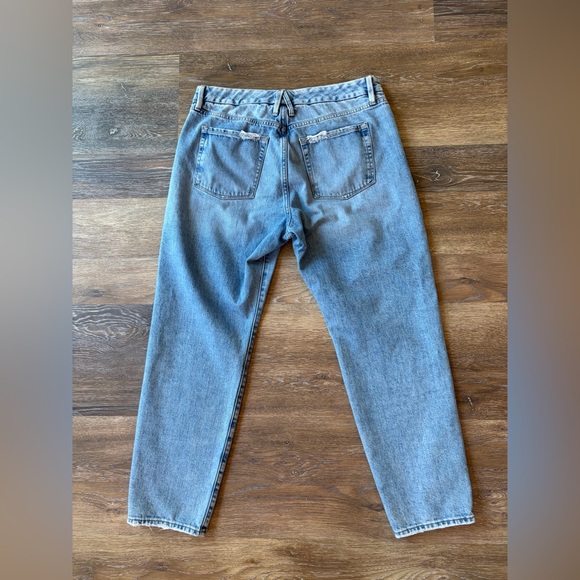 Good American THE WEEKENDER JEAN GGHNF235T Blue864 high rise loose leg sz 14/32 - Picture 7 of 11